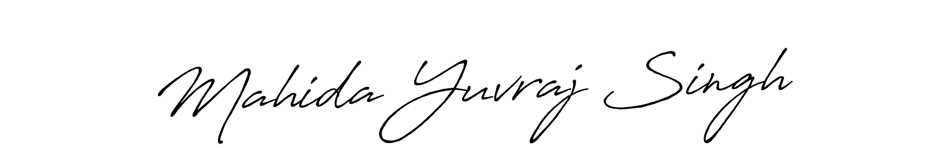 Create a beautiful signature design for name Mahida Yuvraj Singh. With this signature (Antro_Vectra_Bolder) fonts, you can make a handwritten signature for free. Mahida Yuvraj Singh signature style 7 images and pictures png