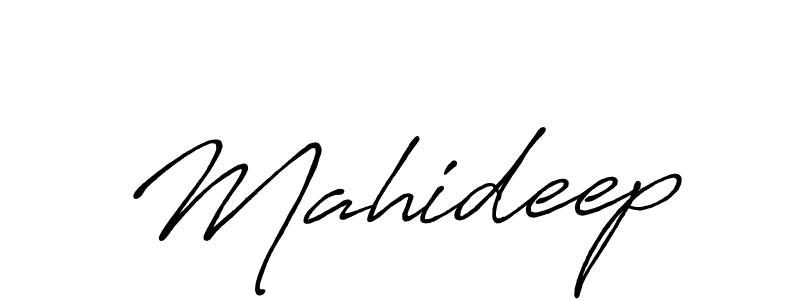 Use a signature maker to create a handwritten signature online. With this signature software, you can design (Antro_Vectra_Bolder) your own signature for name Mahideep. Mahideep signature style 7 images and pictures png