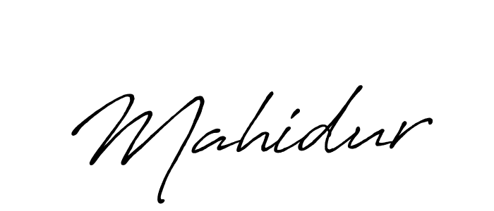 Use a signature maker to create a handwritten signature online. With this signature software, you can design (Antro_Vectra_Bolder) your own signature for name Mahidur. Mahidur signature style 7 images and pictures png