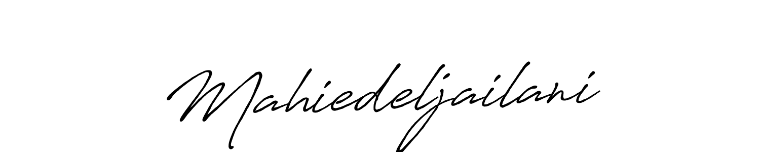How to make Mahiedeljailani name signature. Use Antro_Vectra_Bolder style for creating short signs online. This is the latest handwritten sign. Mahiedeljailani signature style 7 images and pictures png