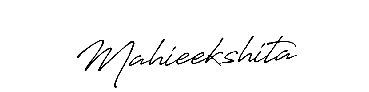 How to make Mahieekshita signature? Antro_Vectra_Bolder is a professional autograph style. Create handwritten signature for Mahieekshita name. Mahieekshita signature style 7 images and pictures png