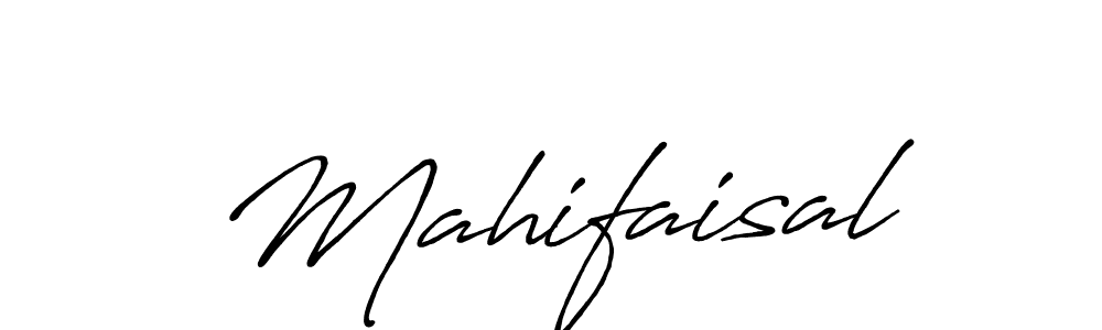 How to make Mahifaisal signature? Antro_Vectra_Bolder is a professional autograph style. Create handwritten signature for Mahifaisal name. Mahifaisal signature style 7 images and pictures png