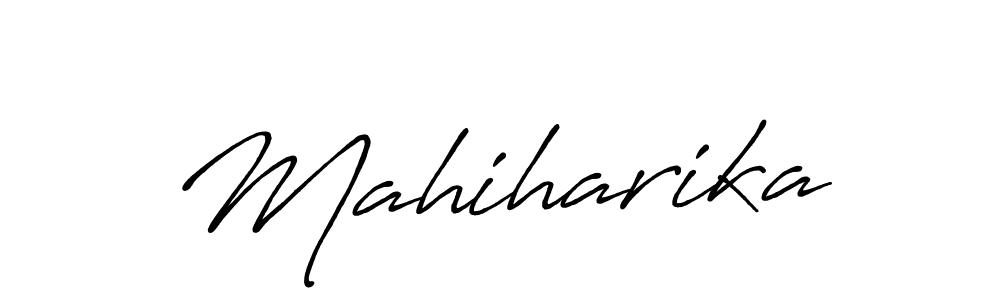Create a beautiful signature design for name Mahiharika. With this signature (Antro_Vectra_Bolder) fonts, you can make a handwritten signature for free. Mahiharika signature style 7 images and pictures png