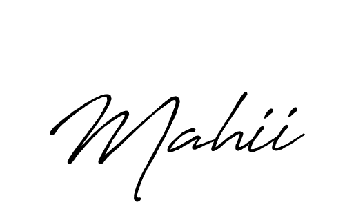 Create a beautiful signature design for name Mahii. With this signature (Antro_Vectra_Bolder) fonts, you can make a handwritten signature for free. Mahii signature style 7 images and pictures png