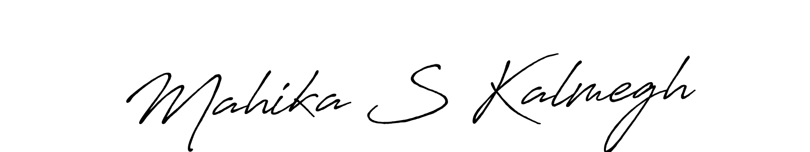 Design your own signature with our free online signature maker. With this signature software, you can create a handwritten (Antro_Vectra_Bolder) signature for name Mahika S Kalmegh. Mahika S Kalmegh signature style 7 images and pictures png