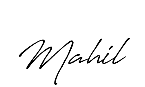 Create a beautiful signature design for name Mahil. With this signature (Antro_Vectra_Bolder) fonts, you can make a handwritten signature for free. Mahil signature style 7 images and pictures png