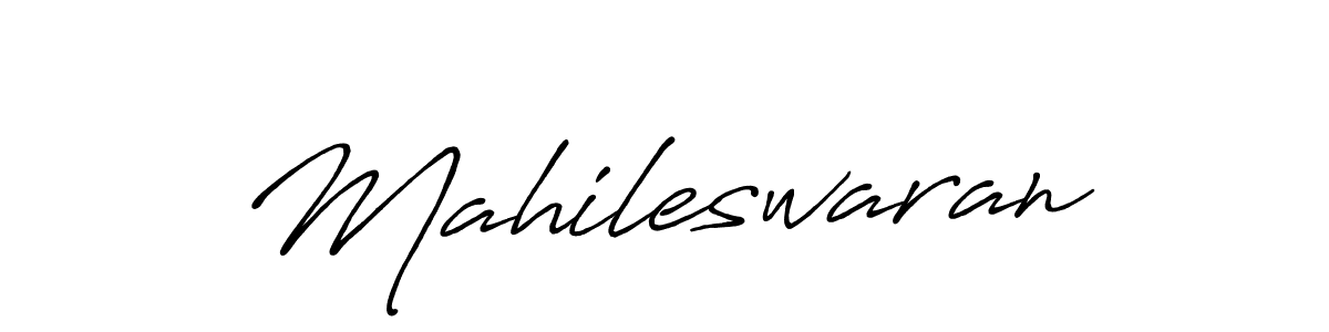 Use a signature maker to create a handwritten signature online. With this signature software, you can design (Antro_Vectra_Bolder) your own signature for name Mahileswaran. Mahileswaran signature style 7 images and pictures png