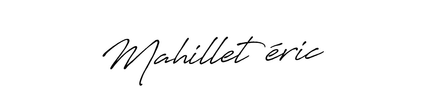 How to make Mahillet éric signature? Antro_Vectra_Bolder is a professional autograph style. Create handwritten signature for Mahillet éric name. Mahillet éric signature style 7 images and pictures png