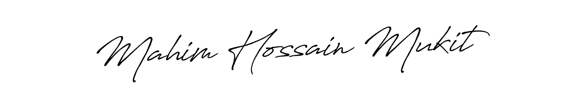 The best way (Antro_Vectra_Bolder) to make a short signature is to pick only two or three words in your name. The name Mahim Hossain Mukit include a total of six letters. For converting this name. Mahim Hossain Mukit signature style 7 images and pictures png