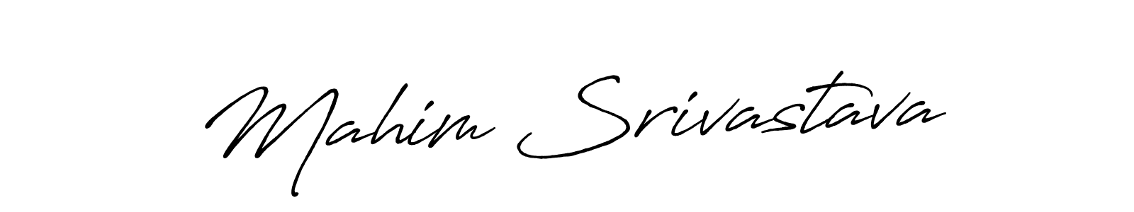 Mahim Srivastava stylish signature style. Best Handwritten Sign (Antro_Vectra_Bolder) for my name. Handwritten Signature Collection Ideas for my name Mahim Srivastava. Mahim Srivastava signature style 7 images and pictures png