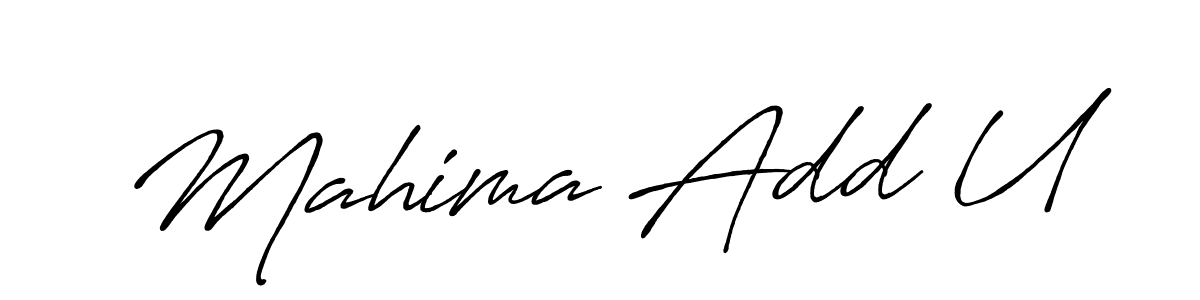 Make a beautiful signature design for name Mahima Add U. Use this online signature maker to create a handwritten signature for free. Mahima Add U signature style 7 images and pictures png