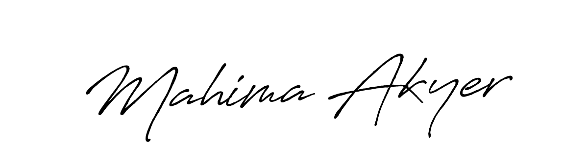Design your own signature with our free online signature maker. With this signature software, you can create a handwritten (Antro_Vectra_Bolder) signature for name Mahima Akyer. Mahima Akyer signature style 7 images and pictures png