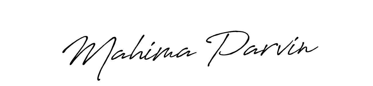 Make a short Mahima Parvin signature style. Manage your documents anywhere anytime using Antro_Vectra_Bolder. Create and add eSignatures, submit forms, share and send files easily. Mahima Parvin signature style 7 images and pictures png
