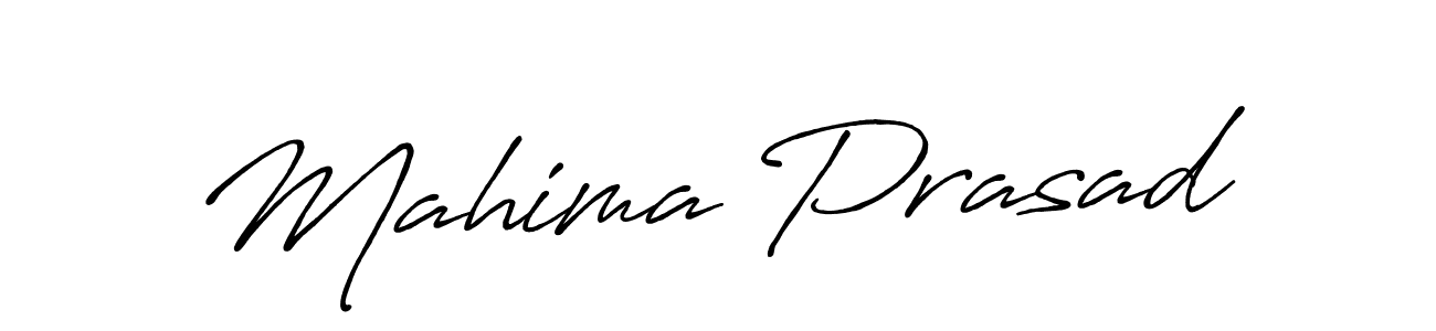 Use a signature maker to create a handwritten signature online. With this signature software, you can design (Antro_Vectra_Bolder) your own signature for name Mahima Prasad. Mahima Prasad signature style 7 images and pictures png