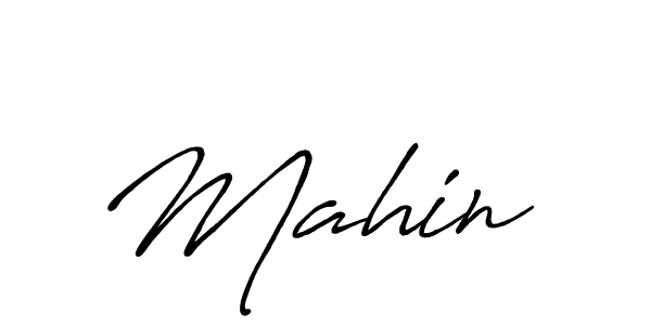 Mahin  stylish signature style. Best Handwritten Sign (Antro_Vectra_Bolder) for my name. Handwritten Signature Collection Ideas for my name Mahin . Mahin  signature style 7 images and pictures png