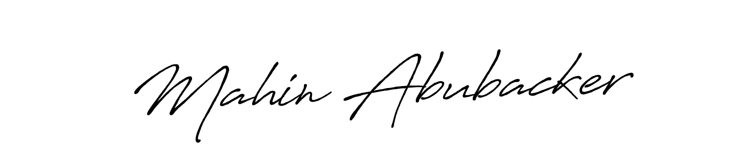 You can use this online signature creator to create a handwritten signature for the name Mahin Abubacker. This is the best online autograph maker. Mahin Abubacker signature style 7 images and pictures png