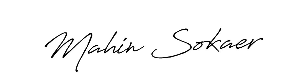 How to make Mahin Sokaer signature? Antro_Vectra_Bolder is a professional autograph style. Create handwritten signature for Mahin Sokaer name. Mahin Sokaer signature style 7 images and pictures png