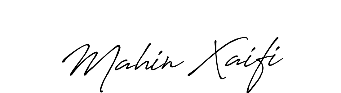 Mahin Xaifi stylish signature style. Best Handwritten Sign (Antro_Vectra_Bolder) for my name. Handwritten Signature Collection Ideas for my name Mahin Xaifi. Mahin Xaifi signature style 7 images and pictures png