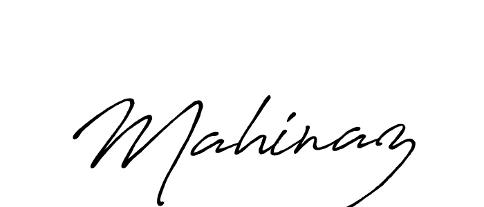 Create a beautiful signature design for name Mahinaz. With this signature (Antro_Vectra_Bolder) fonts, you can make a handwritten signature for free. Mahinaz signature style 7 images and pictures png