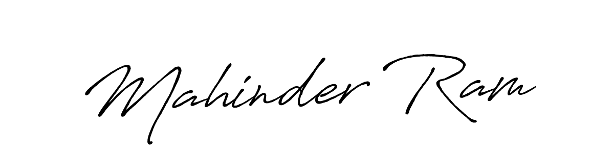 How to make Mahinder Ram signature? Antro_Vectra_Bolder is a professional autograph style. Create handwritten signature for Mahinder Ram name. Mahinder Ram signature style 7 images and pictures png