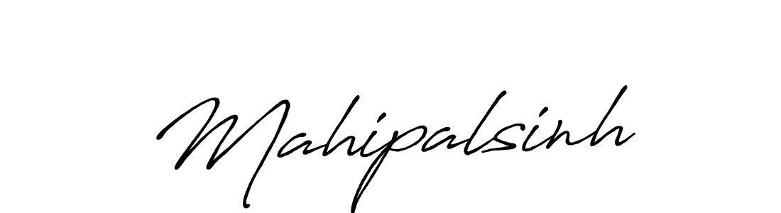 Make a beautiful signature design for name Mahipalsinh. With this signature (Antro_Vectra_Bolder) style, you can create a handwritten signature for free. Mahipalsinh signature style 7 images and pictures png