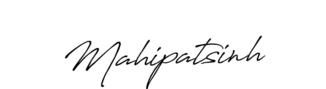 How to make Mahipatsinh name signature. Use Antro_Vectra_Bolder style for creating short signs online. This is the latest handwritten sign. Mahipatsinh signature style 7 images and pictures png