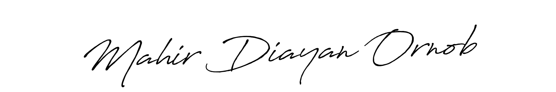 Similarly Antro_Vectra_Bolder is the best handwritten signature design. Signature creator online .You can use it as an online autograph creator for name Mahir Diayan Ornob. Mahir Diayan Ornob signature style 7 images and pictures png
