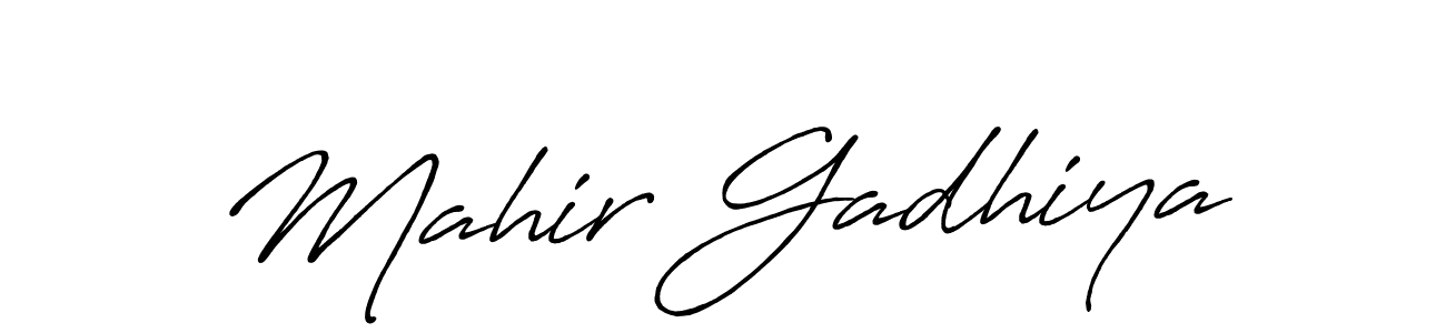 You should practise on your own different ways (Antro_Vectra_Bolder) to write your name (Mahir Gadhiya) in signature. don't let someone else do it for you. Mahir Gadhiya signature style 7 images and pictures png