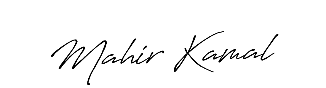 Mahir Kamal stylish signature style. Best Handwritten Sign (Antro_Vectra_Bolder) for my name. Handwritten Signature Collection Ideas for my name Mahir Kamal. Mahir Kamal signature style 7 images and pictures png