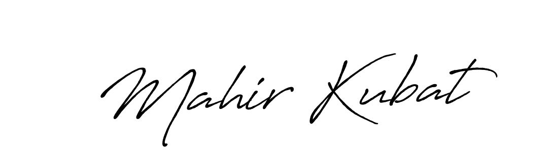 Also we have Mahir Kubat name is the best signature style. Create professional handwritten signature collection using Antro_Vectra_Bolder autograph style. Mahir Kubat signature style 7 images and pictures png