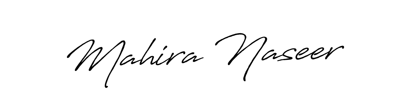 The best way (Antro_Vectra_Bolder) to make a short signature is to pick only two or three words in your name. The name Mahira Naseer include a total of six letters. For converting this name. Mahira Naseer signature style 7 images and pictures png