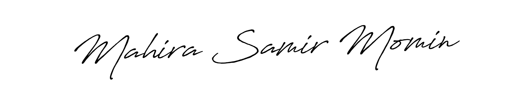 How to make Mahira Samir Momin signature? Antro_Vectra_Bolder is a professional autograph style. Create handwritten signature for Mahira Samir Momin name. Mahira Samir Momin signature style 7 images and pictures png