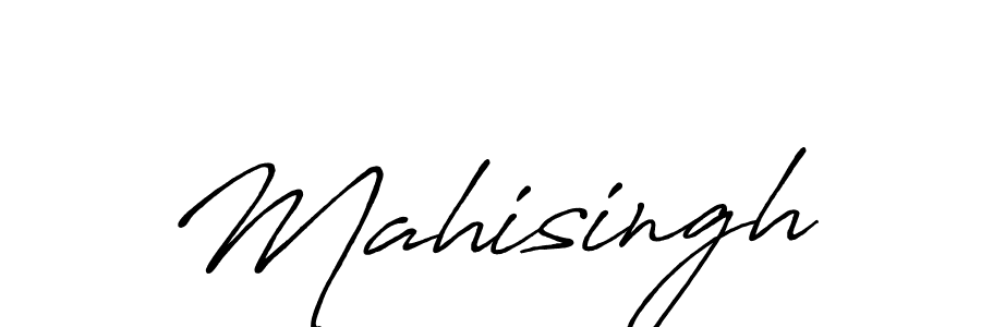 The best way (Antro_Vectra_Bolder) to make a short signature is to pick only two or three words in your name. The name Mahisingh include a total of six letters. For converting this name. Mahisingh signature style 7 images and pictures png