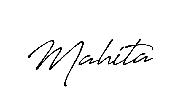 if you are searching for the best signature style for your name Mahita. so please give up your signature search. here we have designed multiple signature styles  using Antro_Vectra_Bolder. Mahita signature style 7 images and pictures png