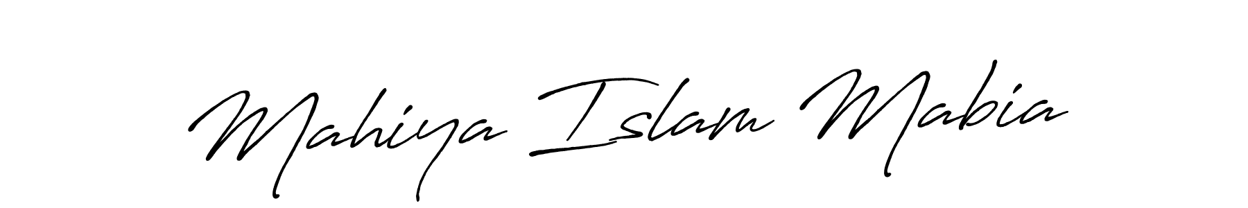 How to make Mahiya Islam Mabia signature? Antro_Vectra_Bolder is a professional autograph style. Create handwritten signature for Mahiya Islam Mabia name. Mahiya Islam Mabia signature style 7 images and pictures png
