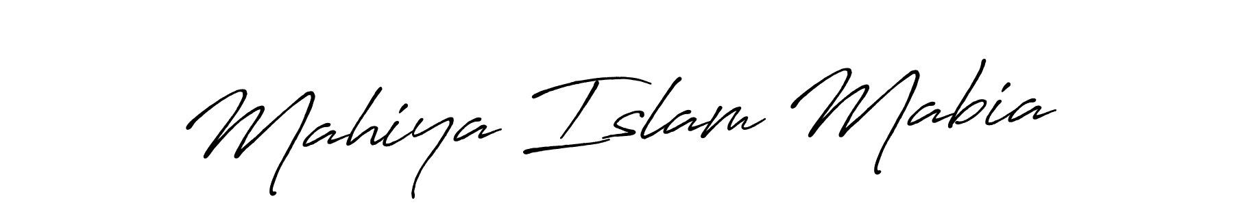 Design your own signature with our free online signature maker. With this signature software, you can create a handwritten (Antro_Vectra_Bolder) signature for name Mahiya Islam Mabia. Mahiya Islam Mabia signature style 7 images and pictures png