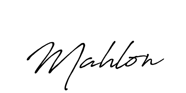 Make a beautiful signature design for name Mahlon. With this signature (Antro_Vectra_Bolder) style, you can create a handwritten signature for free. Mahlon signature style 7 images and pictures png