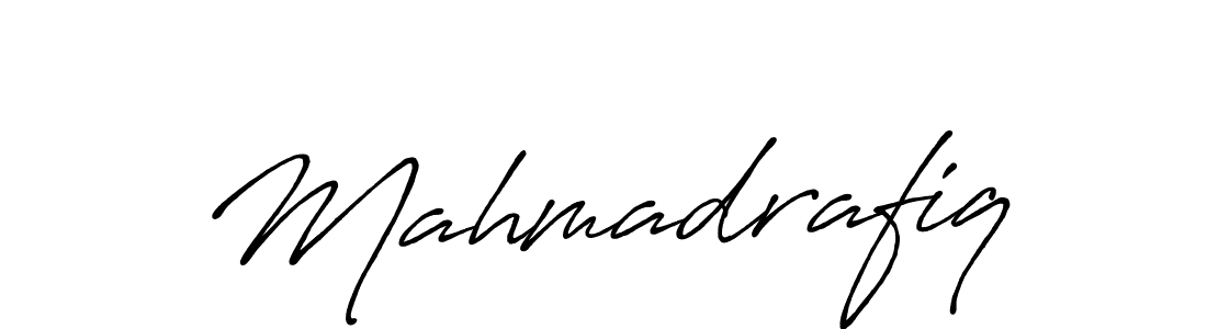 Make a beautiful signature design for name Mahmadrafiq. With this signature (Antro_Vectra_Bolder) style, you can create a handwritten signature for free. Mahmadrafiq signature style 7 images and pictures png