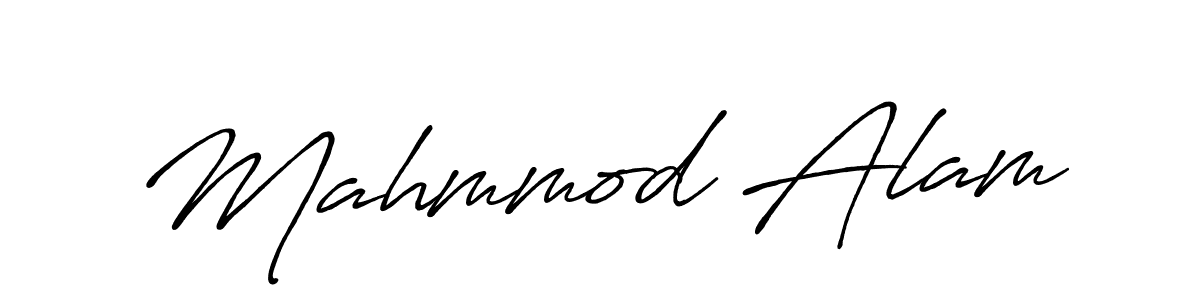 Use a signature maker to create a handwritten signature online. With this signature software, you can design (Antro_Vectra_Bolder) your own signature for name Mahmmod Alam. Mahmmod Alam signature style 7 images and pictures png