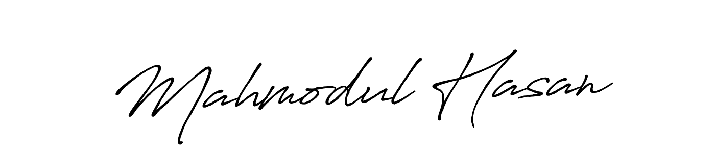 Design your own signature with our free online signature maker. With this signature software, you can create a handwritten (Antro_Vectra_Bolder) signature for name Mahmodul Hasan. Mahmodul Hasan signature style 7 images and pictures png