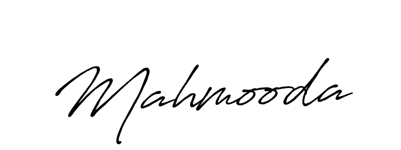 Use a signature maker to create a handwritten signature online. With this signature software, you can design (Antro_Vectra_Bolder) your own signature for name Mahmooda. Mahmooda signature style 7 images and pictures png