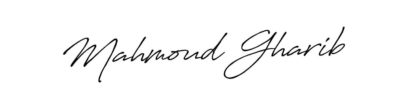 Also You can easily find your signature by using the search form. We will create Mahmoud Gharib name handwritten signature images for you free of cost using Antro_Vectra_Bolder sign style. Mahmoud Gharib signature style 7 images and pictures png