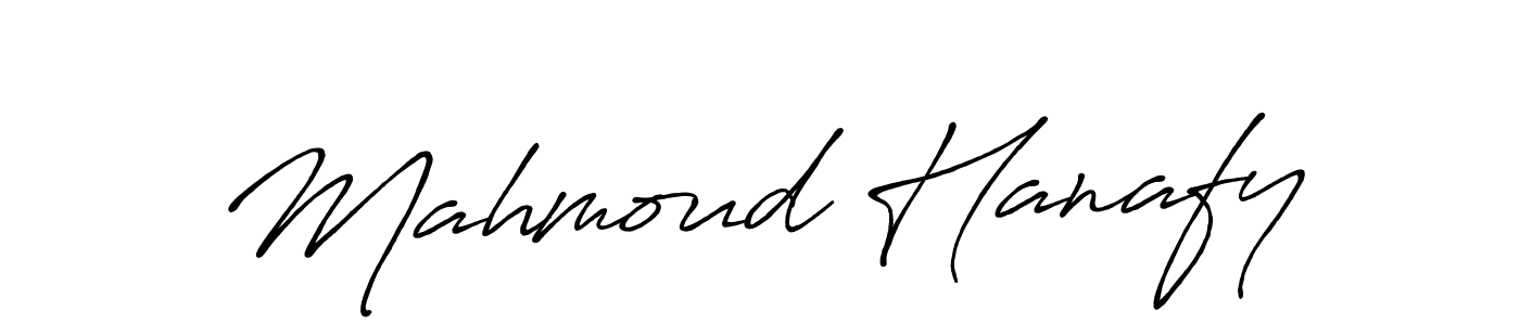 Make a beautiful signature design for name Mahmoud Hanafy. With this signature (Antro_Vectra_Bolder) style, you can create a handwritten signature for free. Mahmoud Hanafy signature style 7 images and pictures png
