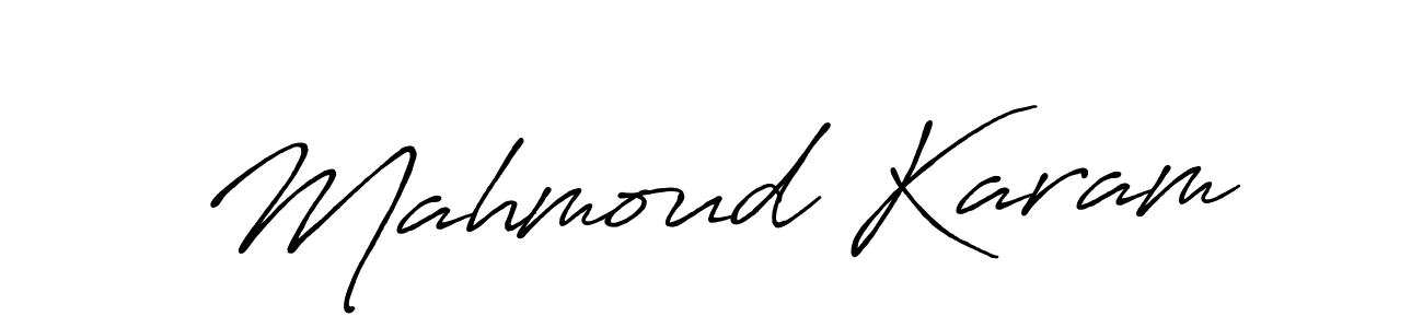 The best way (Antro_Vectra_Bolder) to make a short signature is to pick only two or three words in your name. The name Mahmoud Karam include a total of six letters. For converting this name. Mahmoud Karam signature style 7 images and pictures png
