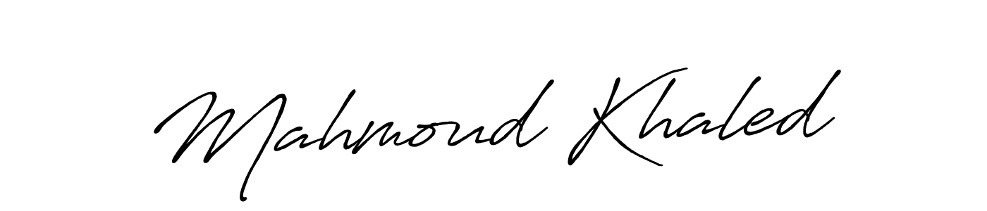 How to make Mahmoud Khaled signature? Antro_Vectra_Bolder is a professional autograph style. Create handwritten signature for Mahmoud Khaled name. Mahmoud Khaled signature style 7 images and pictures png