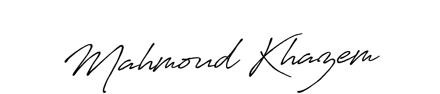 Also You can easily find your signature by using the search form. We will create Mahmoud Khazem name handwritten signature images for you free of cost using Antro_Vectra_Bolder sign style. Mahmoud Khazem signature style 7 images and pictures png