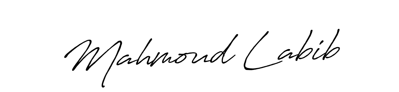 It looks lik you need a new signature style for name Mahmoud Labib. Design unique handwritten (Antro_Vectra_Bolder) signature with our free signature maker in just a few clicks. Mahmoud Labib signature style 7 images and pictures png