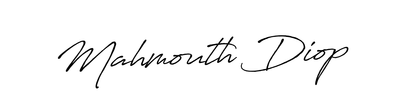 Make a beautiful signature design for name Mahmouth Diop. With this signature (Antro_Vectra_Bolder) style, you can create a handwritten signature for free. Mahmouth Diop signature style 7 images and pictures png