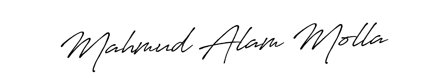 Mahmud Alam Molla stylish signature style. Best Handwritten Sign (Antro_Vectra_Bolder) for my name. Handwritten Signature Collection Ideas for my name Mahmud Alam Molla. Mahmud Alam Molla signature style 7 images and pictures png