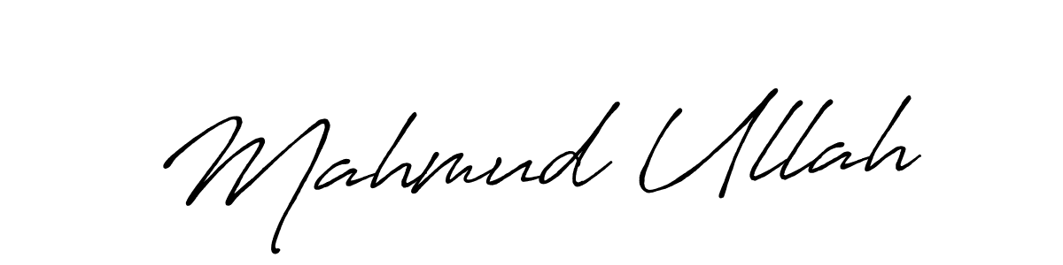 Mahmud Ullah stylish signature style. Best Handwritten Sign (Antro_Vectra_Bolder) for my name. Handwritten Signature Collection Ideas for my name Mahmud Ullah. Mahmud Ullah signature style 7 images and pictures png